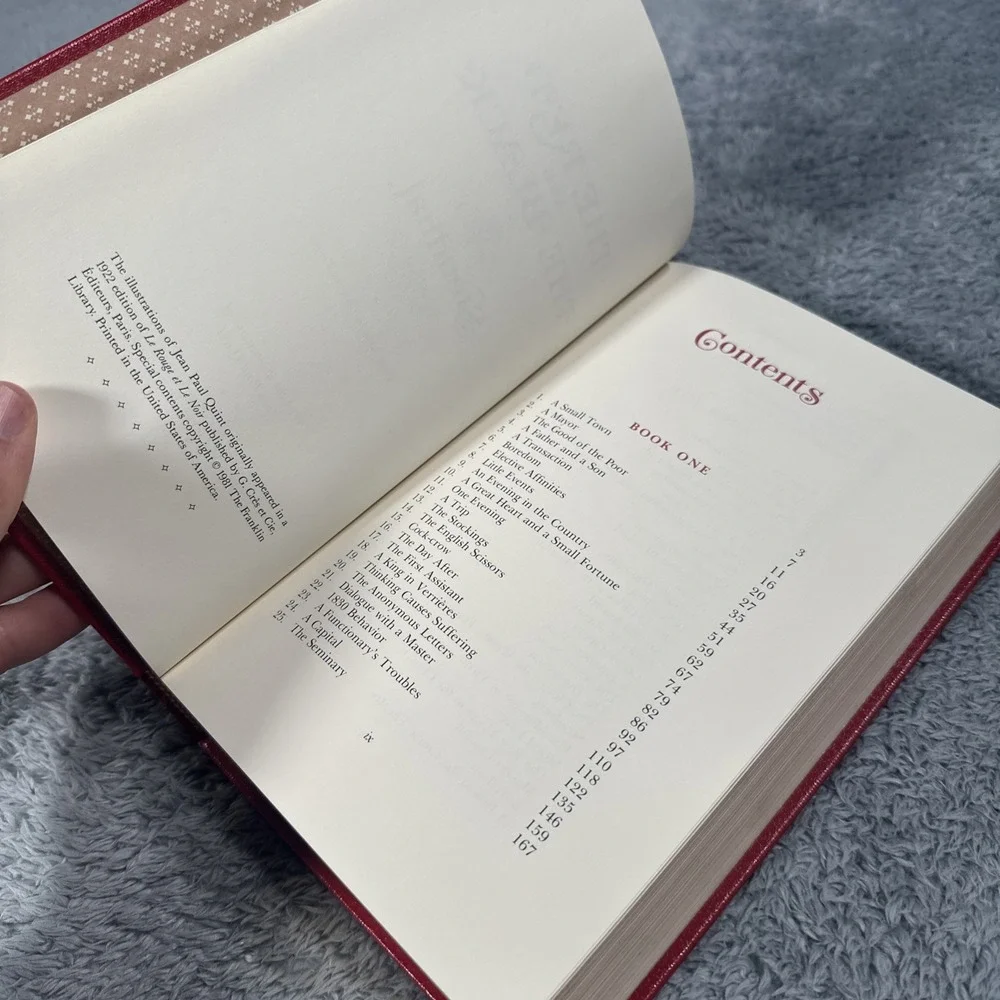 Franklin Library The Red and The Black by Stendhal 1982 Decorative Book Leather